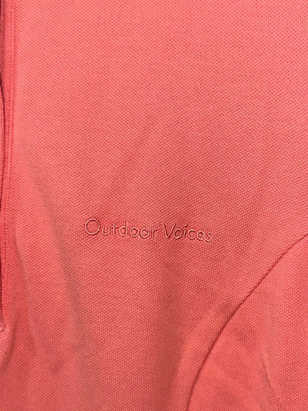 Outdoor‎ Voices  Coral Pink Polo Mini Dress Medium